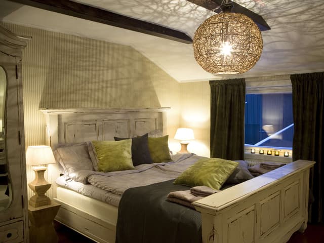 Living room in a large chalet in Åre, Sweden, near ski lifts and the village