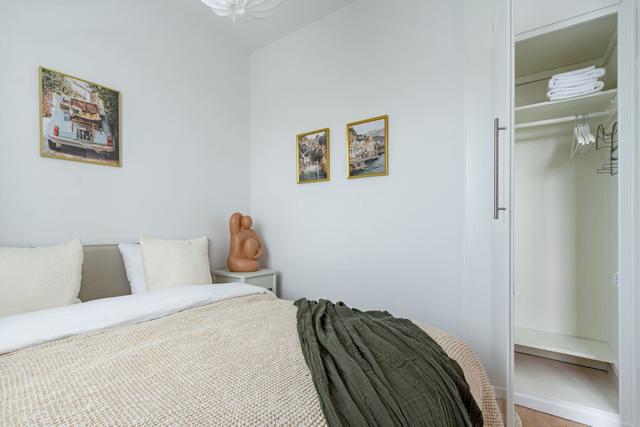 Bright living room in Sundbyberg apartment.