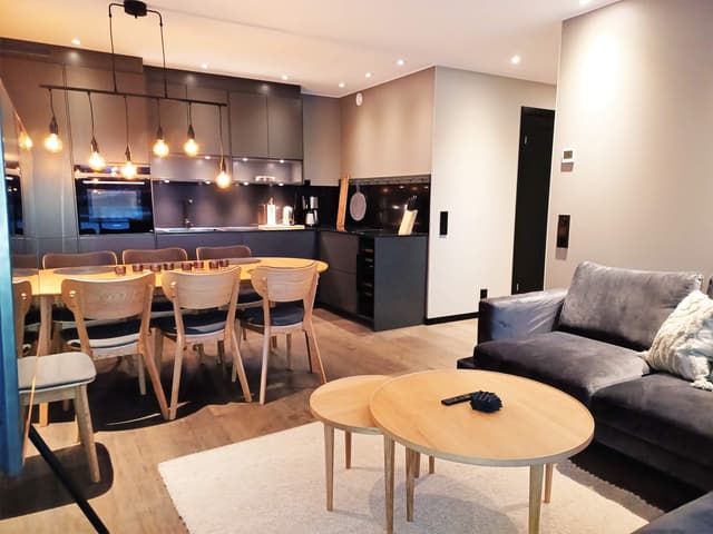 Contemporary apartment in Åre with private sauna and partially glazed balcony near the slopes