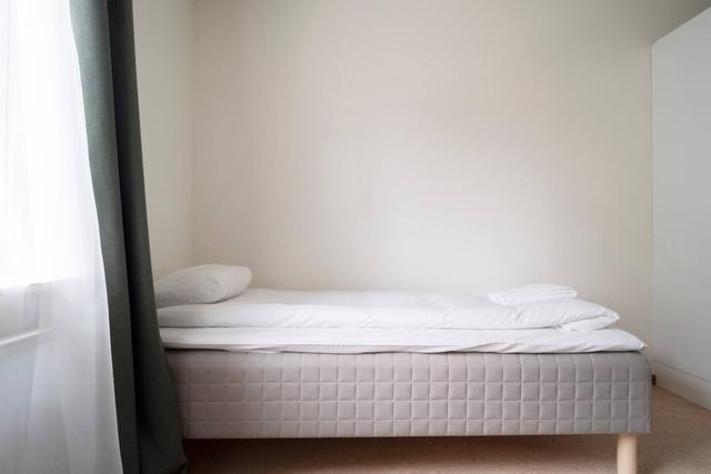 Living area with sofa bed in Östersund studio