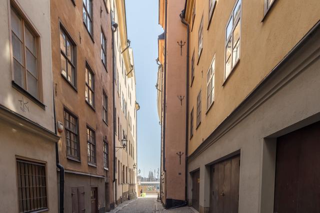 Townhouse near Skeppsbron in Stockholm's Old Town