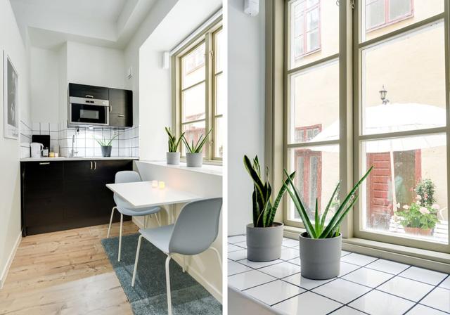 Tiny studio apartment in the heart of Stockholm's Old Town.