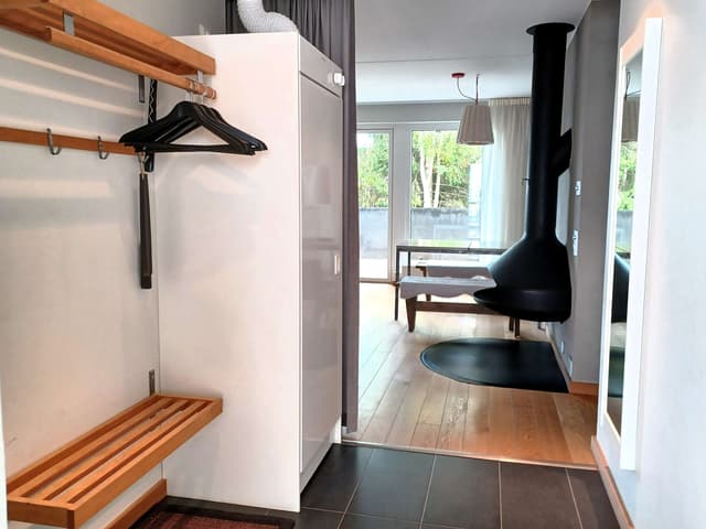 Apartment in central Åre with private sauna, fireplace and patio near ski system, restaurants and shopping