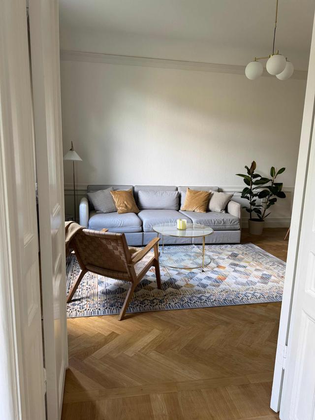 Stilrent vardagsrum i mysig lägenhet på St Eriksplan, Stockholm