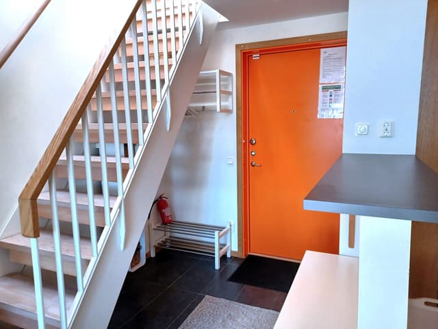 Tvåplanslägenhet i centrala Åre nära liftar, med matplats med sjöutsikt och flexibla sängar