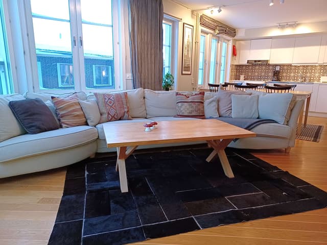 Lägenhet i centrala Åre nära skidbacke och torget med privat bastu