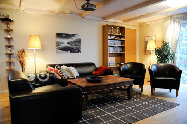 Top-floor 220 sqm apartment in Åre Tott with rooftop patio and fireplace lounge, close to Åre Square