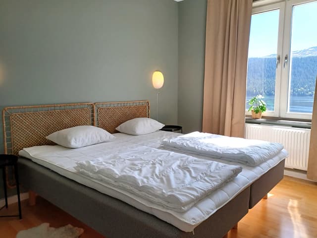 Lägenhet i Olympia, Åre nära VM8-liften, med sjöutsikt och privat bastu