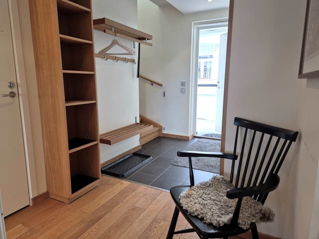 Duplexlägenhet i Åre med öppen spis, privat bastu, skidförvaring och garage i huset