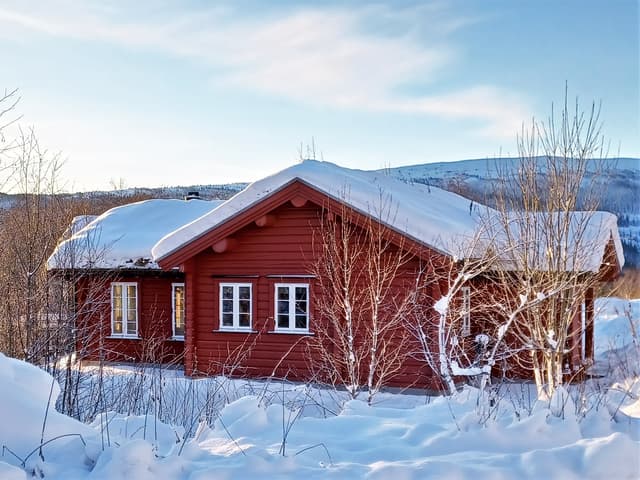 Ski-in/ski-out fjällhus i Björnen, Åre nära lift och skidbacke med bastu och eldstad