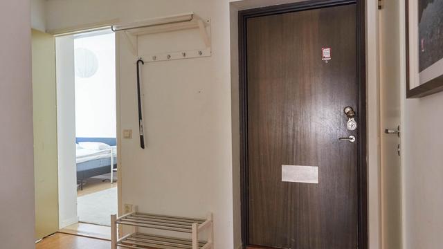 Interiör av ljus tvåsovrumslägenhet i centrala Östersund