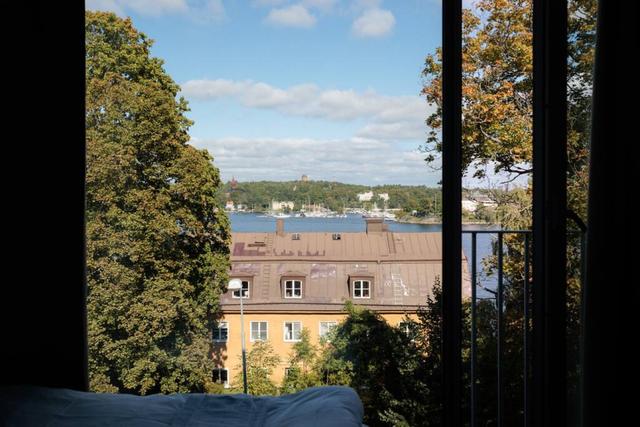 Studio lägenhet med utsikt över Stockholms inlopp