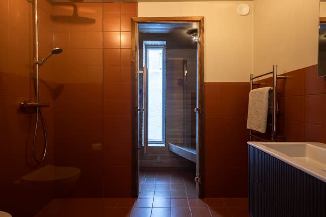lägenhet i Åre, balkong, privat bastu, skidförråd, mysig lounge, centralt boende i Åre