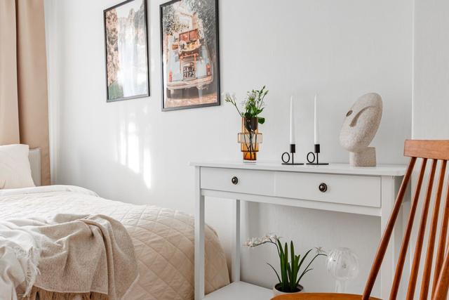 Living room with dining area in Sundbyberg