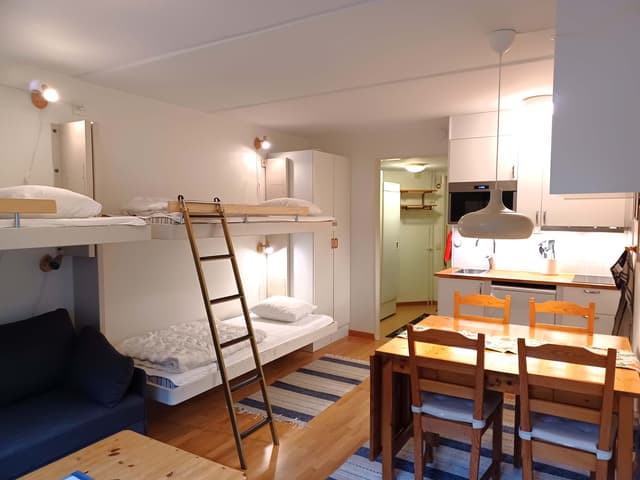 Studio i centrala Åre nära skidliftar, torg och restauranger, upp till fyra gäster