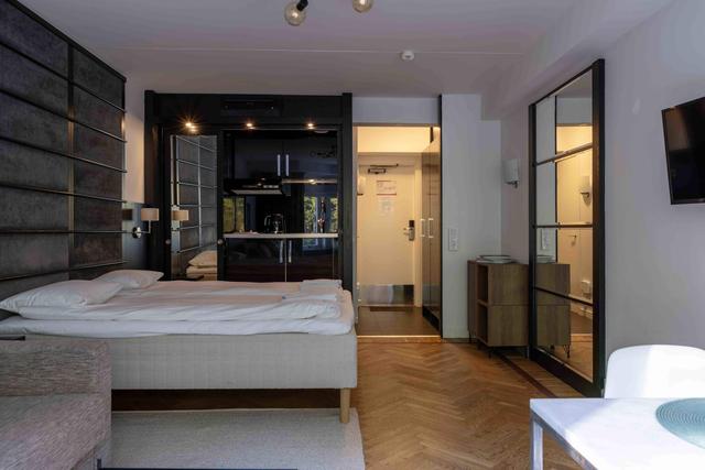 Mysig studiointeriör i Åre, Ski In Ski Out-pister vid Tottvägen 111, Exteriör av Åres gamla by-studio