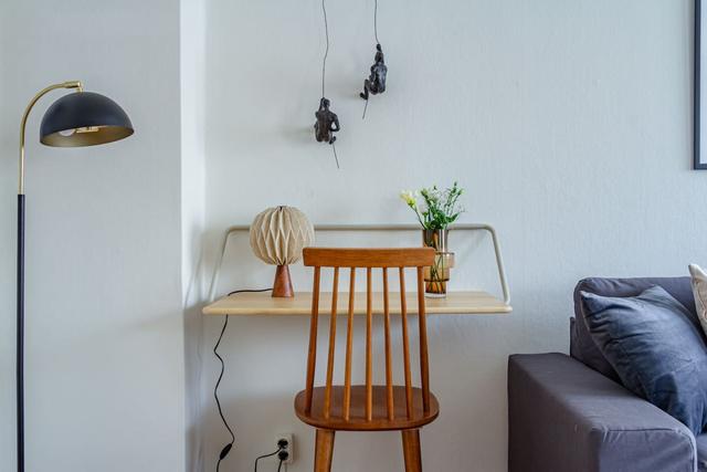 Living room with dining area in Sundbyberg