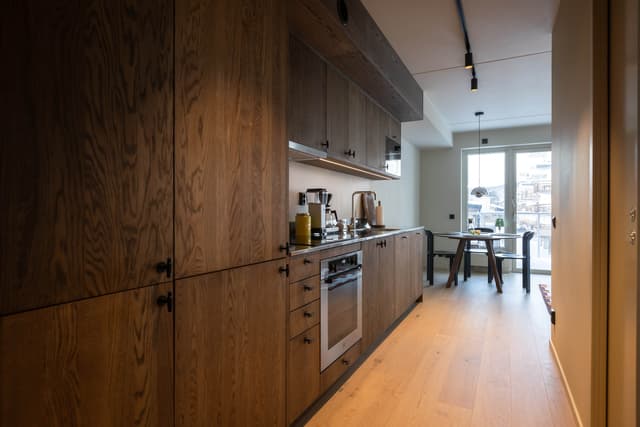 lägenhet i Åre, balkong, privat bastu, skidförråd, mysig lounge, centralt boende i Åre