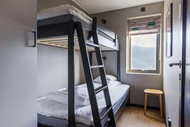 Interiör av modern 3-rumslägenhet i Åre med fjällutsikt
