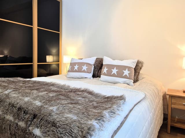 Central lägenhet i Åre nära skidliftar med privat bastu, garageparkering och skidförråd