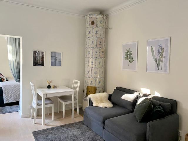 Cozy Stockholm studio with modern amenities in Old Town.