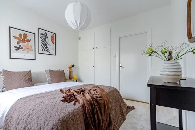 Living room with dining area in Sundbyberg