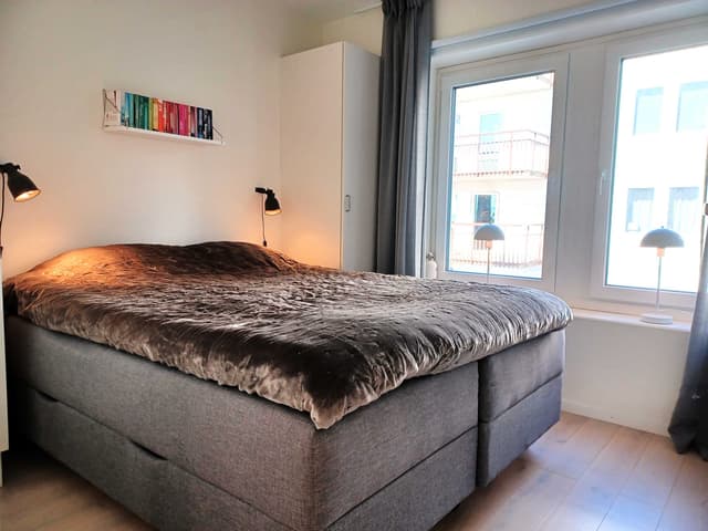 Lägenhet i centrala Åre nära skidlift med privat bastu och balkong