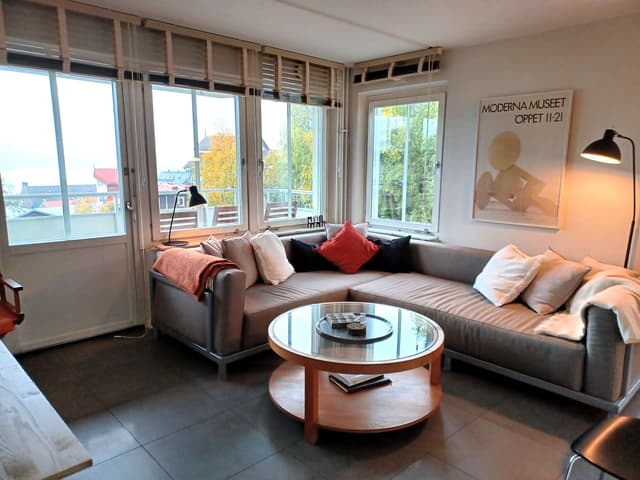 Lägenhet i Åre nära Bergbanan och Åre torg, nära lift och backe, privat bastu och balkong