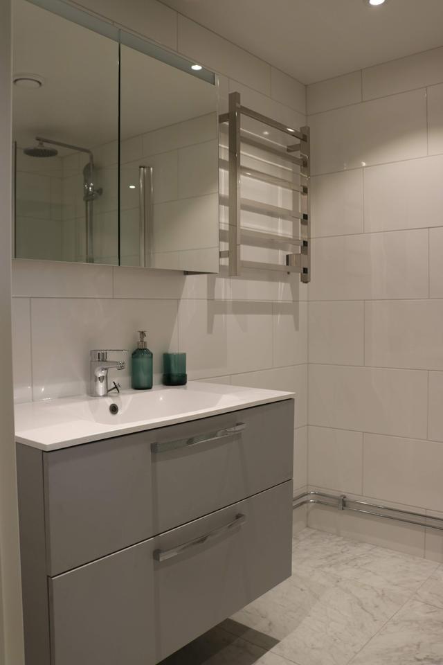 Interior of a modern two-bedroom apartment in Södermalm SoFo with simple, practical layout