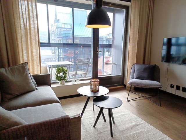 Compact apartment in Åre with enclosed balcony, outdoor parking and EV charging near town centre
