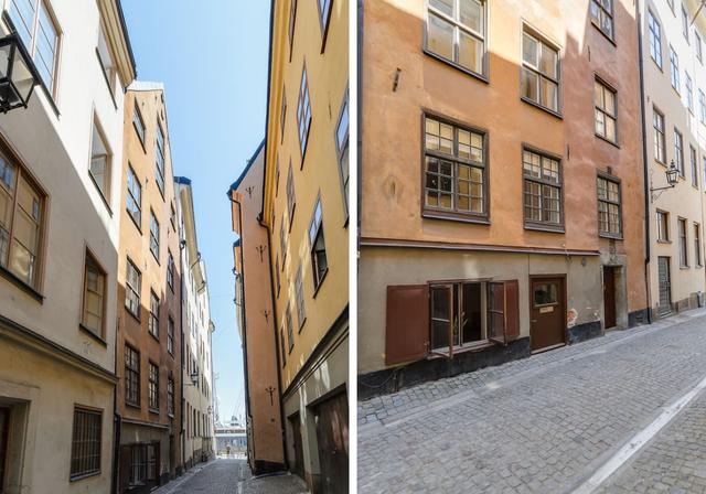 Townhouse near Skeppsbron in Stockholm's Old Town