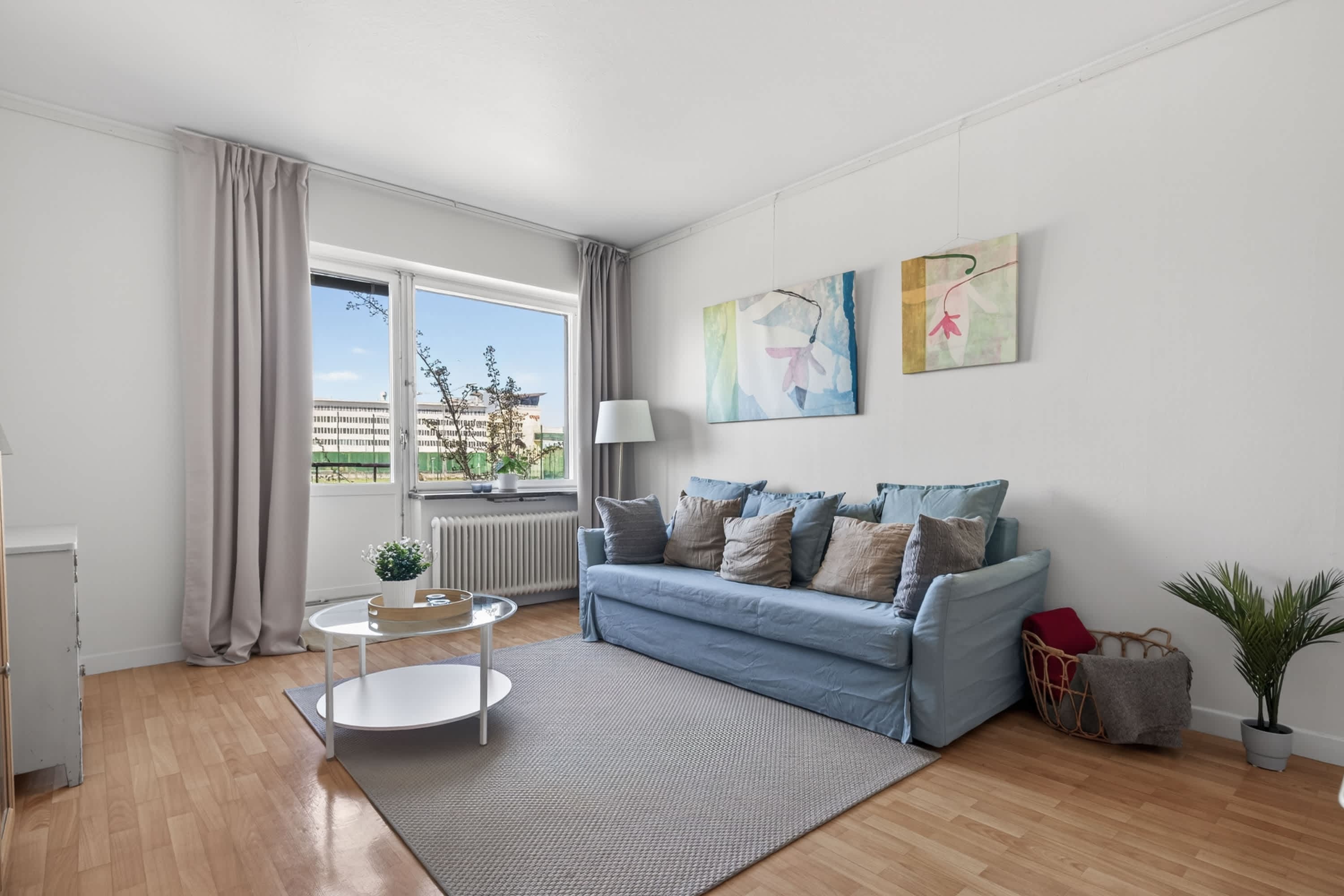 Furnished apartment near Avicii Arena in Stockholm with private balcony, close to Södermalm