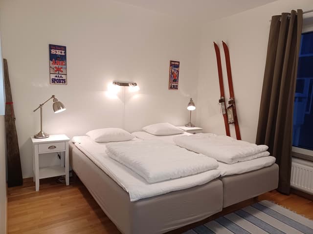 Lägenhet nära Åre torg och skidliftar med parkering, skidförråd, torkskåp och tvättmaskin