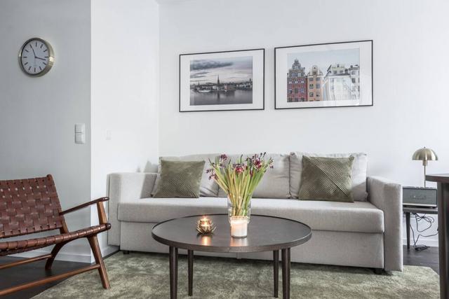 Ljus stilfull lägenhet i Kungsholmen, Stockholm