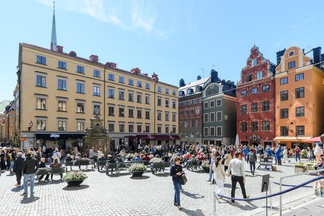 Radhus nära Skeppsbron i Stockholms Gamla Stan