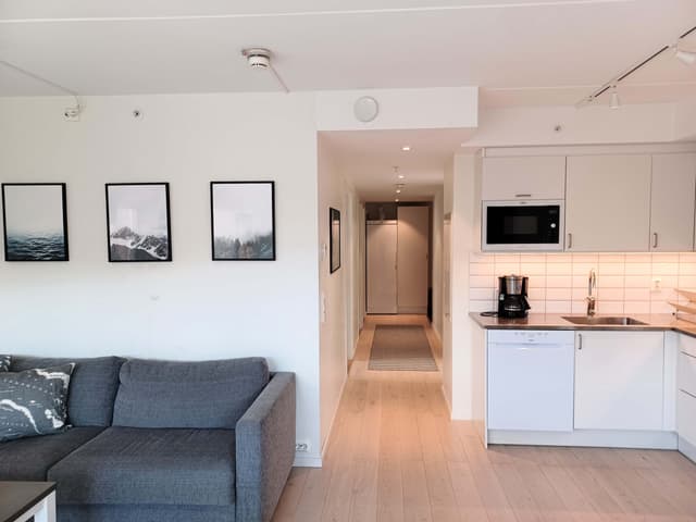 Lägenhet i centrala Åre nära skidlift med privat bastu och balkong