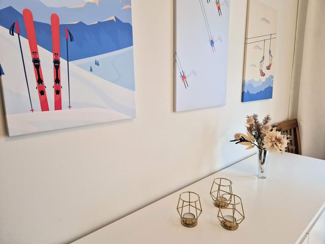 Tvårumslägenhet i Åre nära skidliftar och bycentrum med skidförråd och tvätt