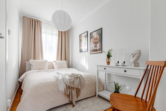 Living room with dining area in Sundbyberg