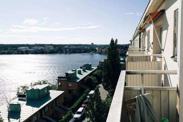 Studio lägenhet med sjöutsikt i Kristineberg, Stockholm