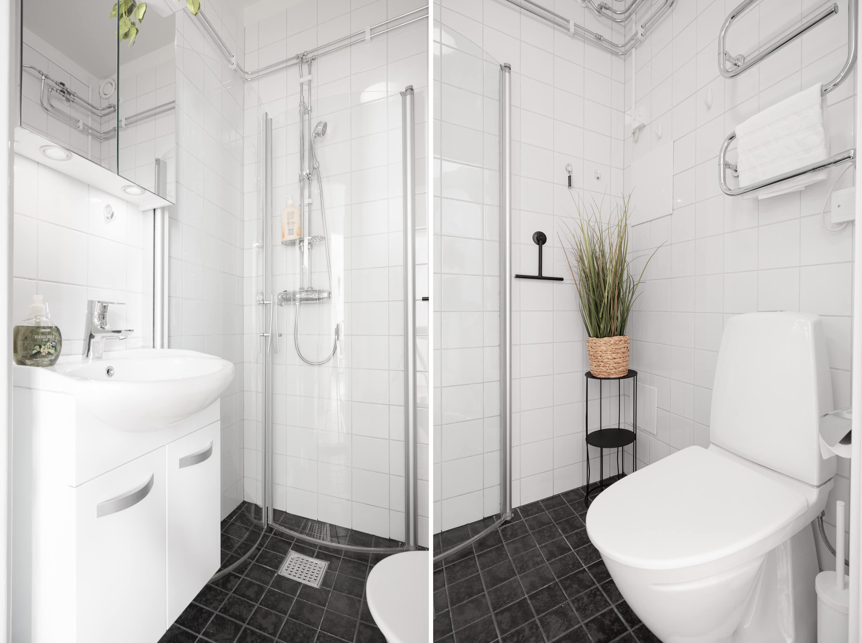 Two-bedroom apartment with double balconies in Stockholm near parks and city centre